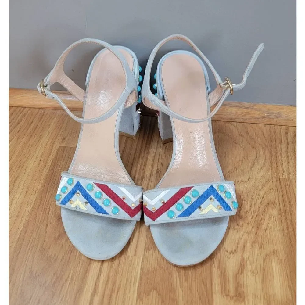 Stuart Weitzman Sandals In Sky Blue 7